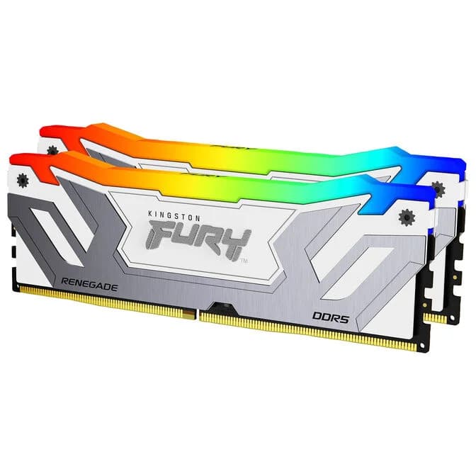 Kingston FURY Renegade RGB XMP 48GB (2x24GB) DDR5 C40 8400MHz CUDIMM Dual Channel Kit - White