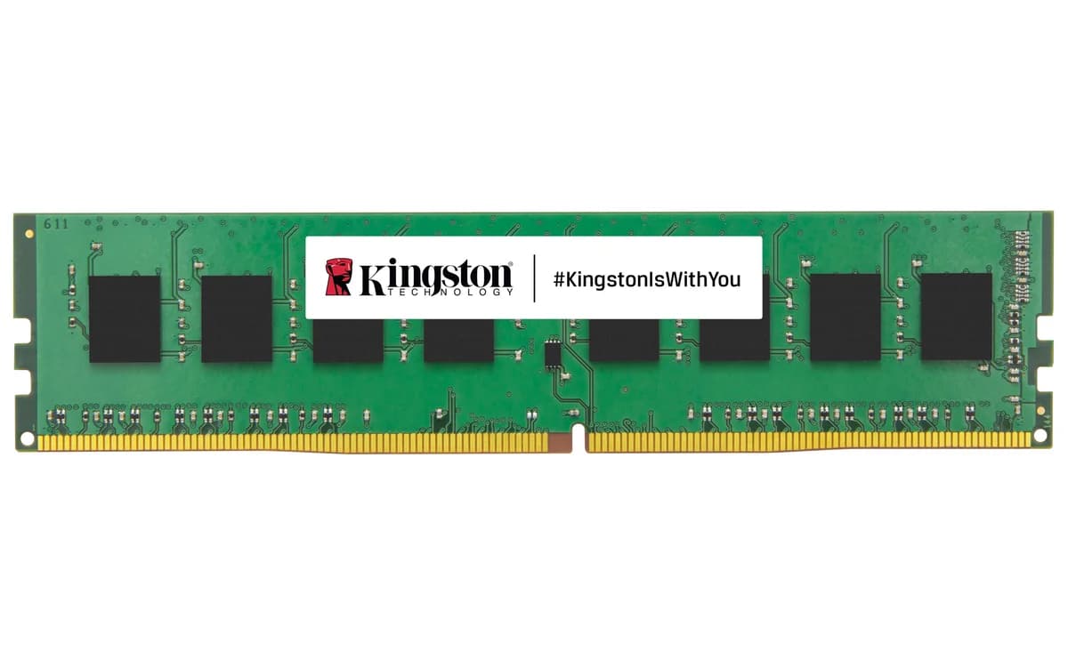 Kingston ValueRAM 16GB DDR4 Desktop Memory DIMM, 1 x 16GB, 3200MHz, PC4-25600, CL22, 1.2V