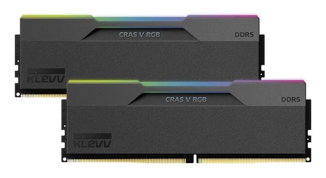 KLEVV CRAS V RGB EXPO/XMP 32GB (2x16GB) 6400MHz C30 DDR5 Dual Channel Kit - Black