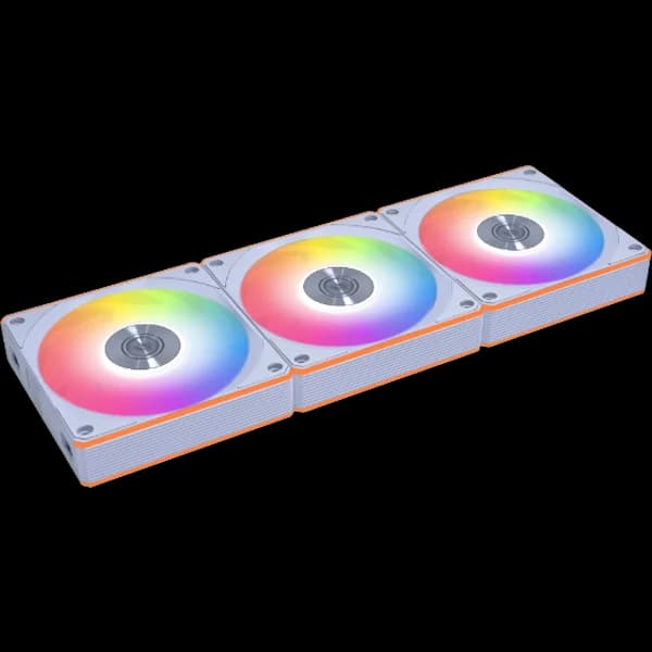 Lian Li UNI FAN CL Wireless 120mm ARGB Triple Fan Pack With Controller in White