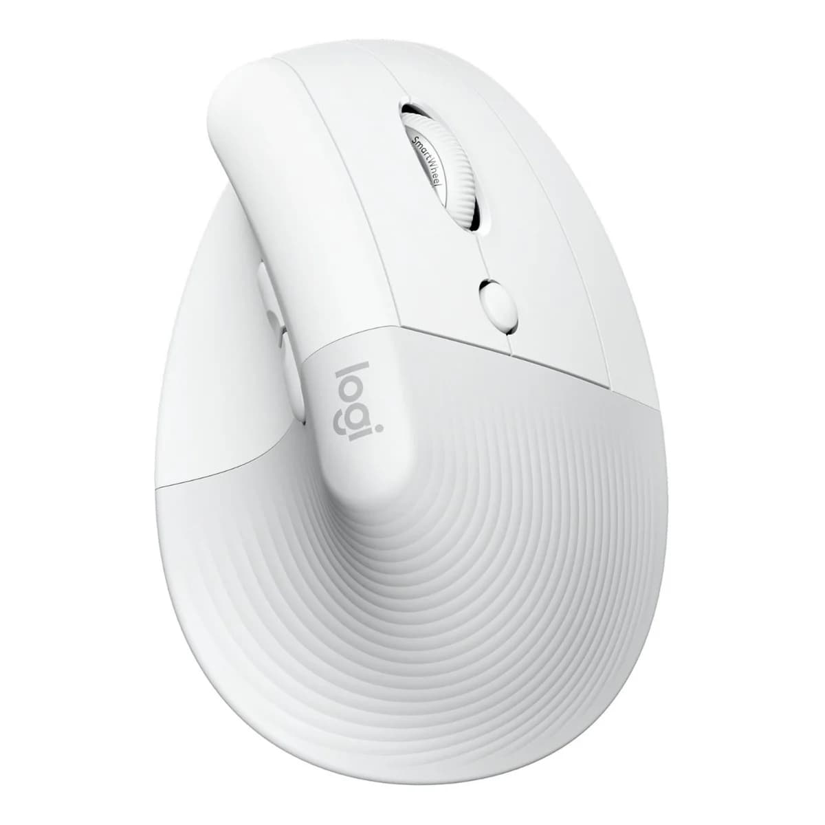 Logitech Lift Vertical RF Wireless Bluetooth Optical 4000 DPI Ergonomic Mouse - White