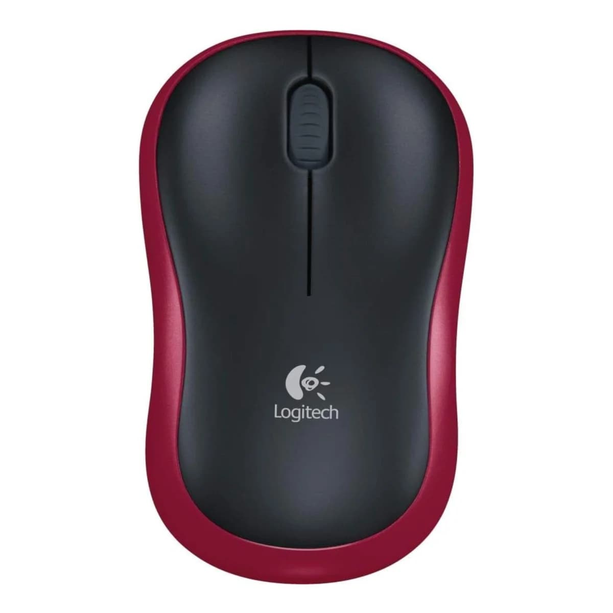 Logitech M185 RF Wireless Optical 1000 DPI Mouse - Red