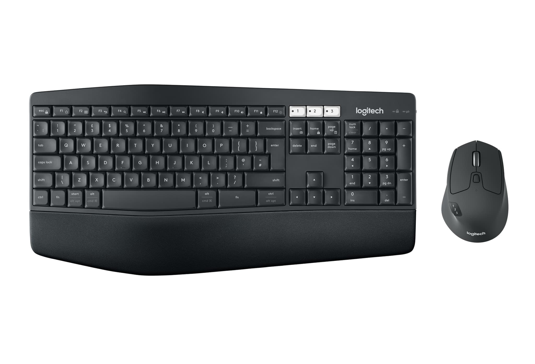 Logitech MK850 Performance Wireless Combo Keyboard and Mouse Set (Black) - UK