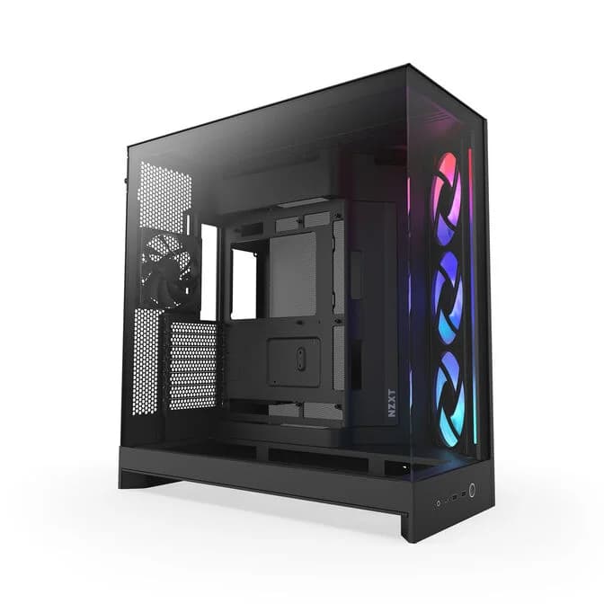 NZXT H9 Air Flow (2025) Large Dual-Chamber RGB Mid Tower Case - Black