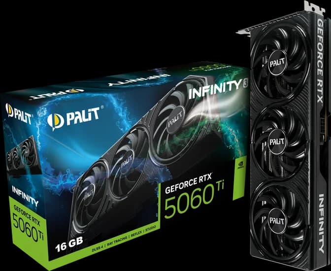 Palit GeForce RTX 5060 Ti Infinity 3 16GB GDDR7 PCI-Express Graphics Card
