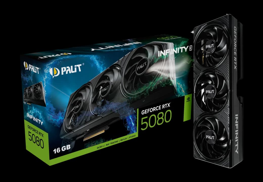 Palit RTX5080 INFINITY 3 16GB GDDR7 256bit 3-DP HDMI NVIDIA GeForce RTX 5080