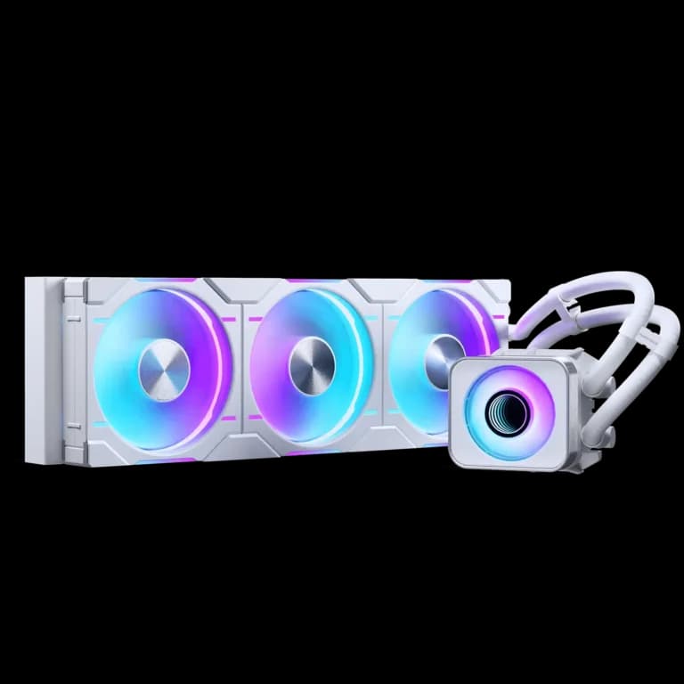 Phanteks Glacier One D30 X2 360mm AIO Liquid CPU Cooler in White