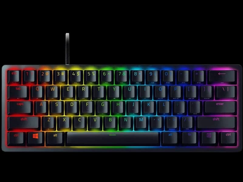 Razer Huntsman Mini 60% Gaming Keyboard with Razer Purple Optical Switch