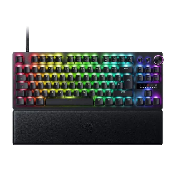 Razer Huntsman V3 Pro TKL 80% USB RGB Mechanical Gaming Keyboard Analog Optical Switch (RZ03-04980300-R3W1)