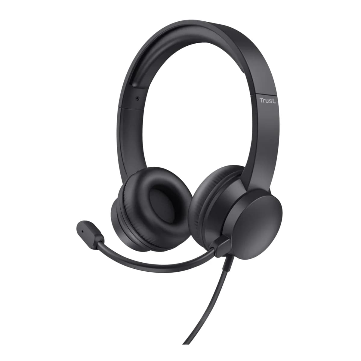 Trust Ayda USB PC Wired On-Ear Stereo Headset - Black