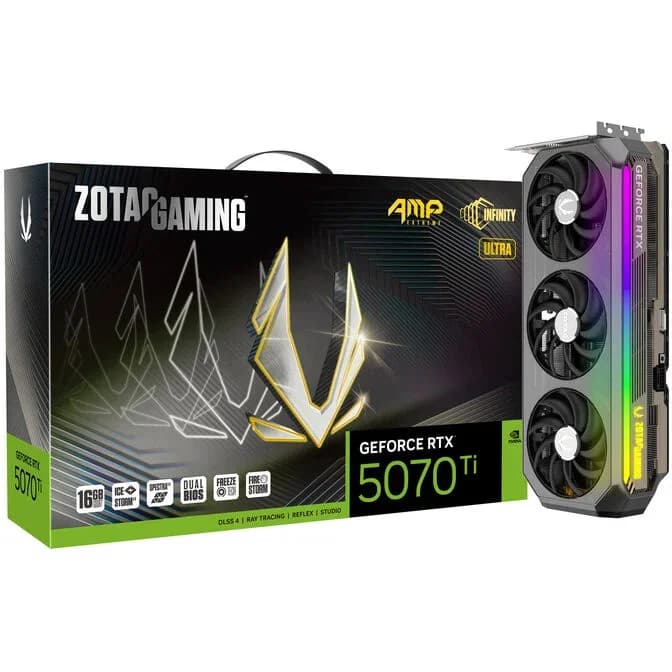 Zotac GeForce RTX 5070 Ti AMP Extreme INFINITY Ultra 16GB GDDR7 Graphics Card