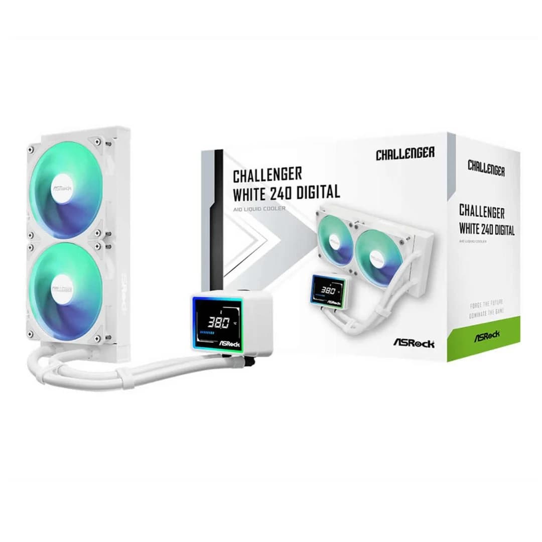 ASRock Challenger 240 Digital White All in One Liquid CPU Cooler