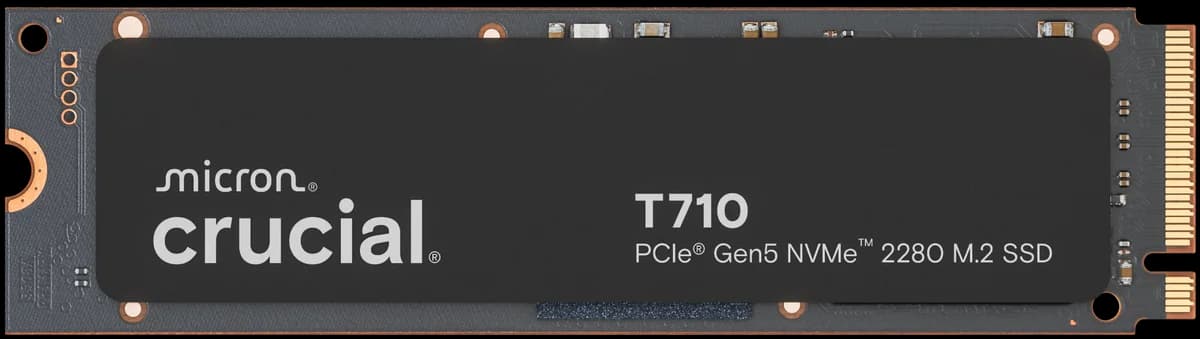 Crucial T710 4TB PCIe Gen5 NVMe 2280 M.2 SSD CT4000T710SSD8