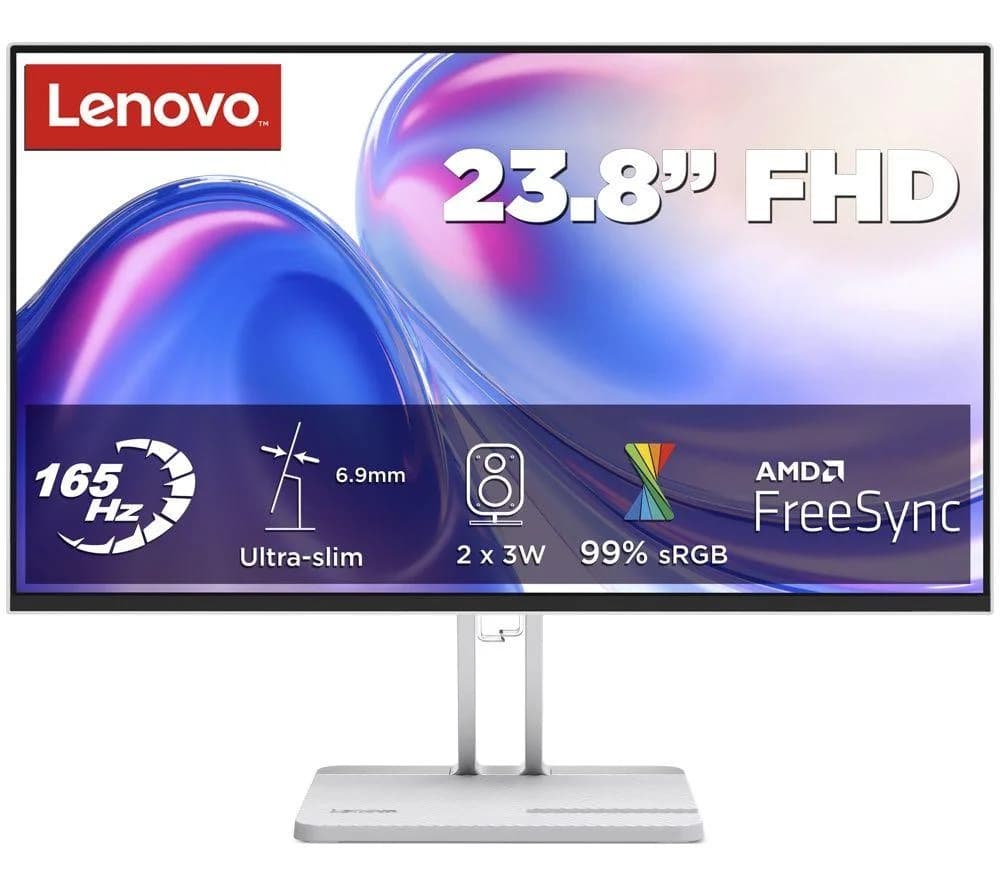 Lenovo L24-46 Full HD 23.8" IPS Monitor - Grey, Silver/Grey