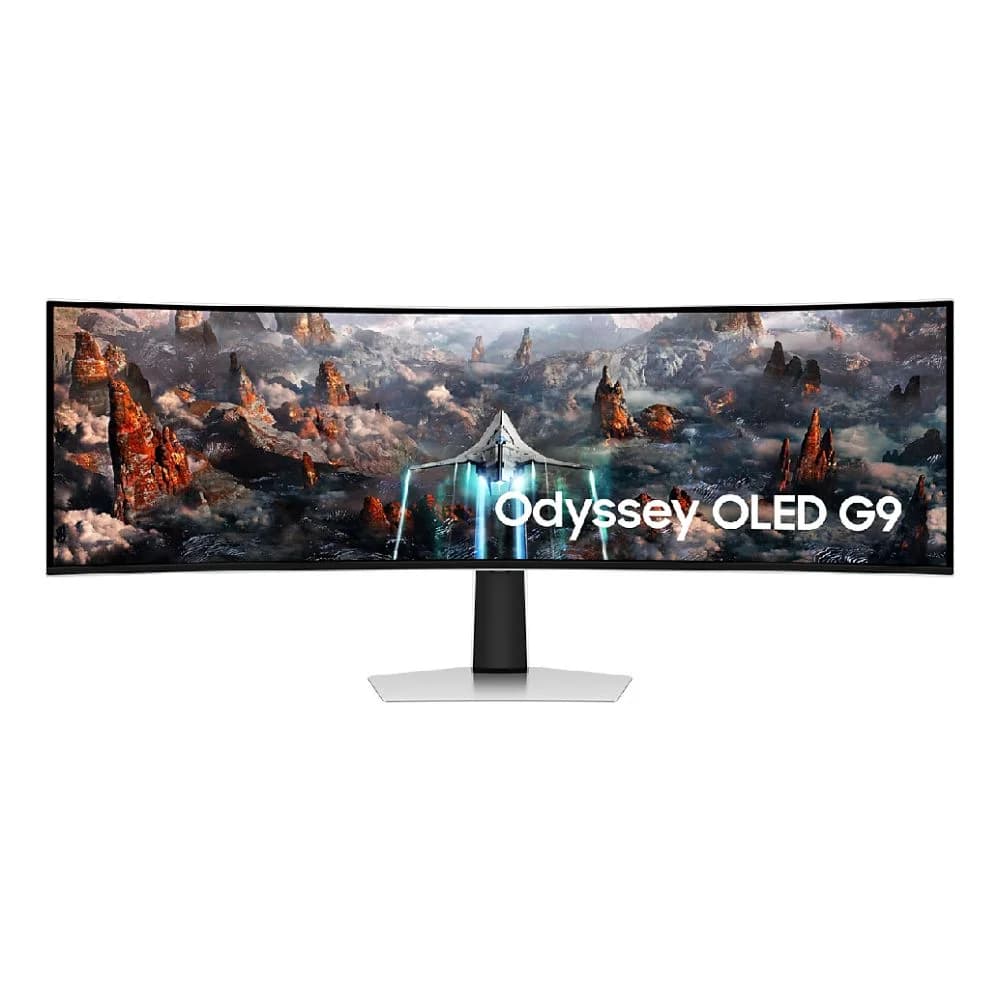 Samsung Odyssey G9 49" OLED Dual Quad HD 240Hz 0.03ms Height Adjustable Curved Gaming Monitor With Speakers