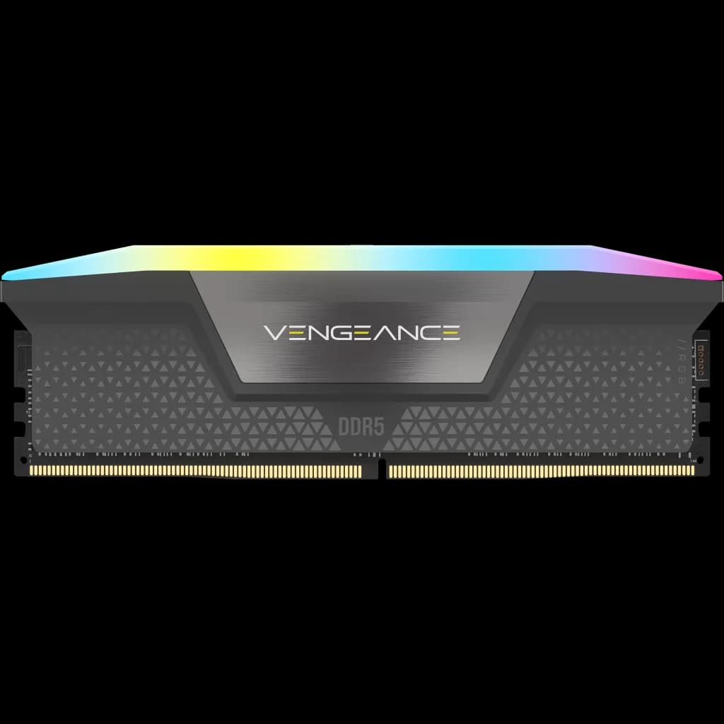 Corsair VENGEANCE RGB 16GB (1x16GB) DDR5 DRAM Up To 6000MT/s CL36 AMD EXPO & Intel XMP Memory Kit
